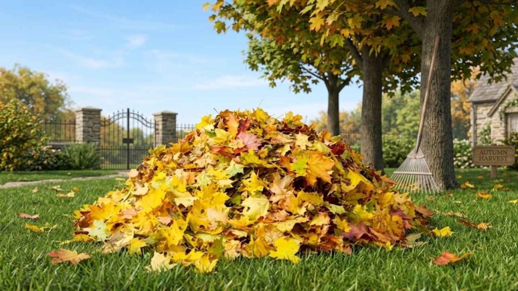 Jardiner à l’anglaise : pourquoi les feuilles mortes en sacs profitent au jardin
