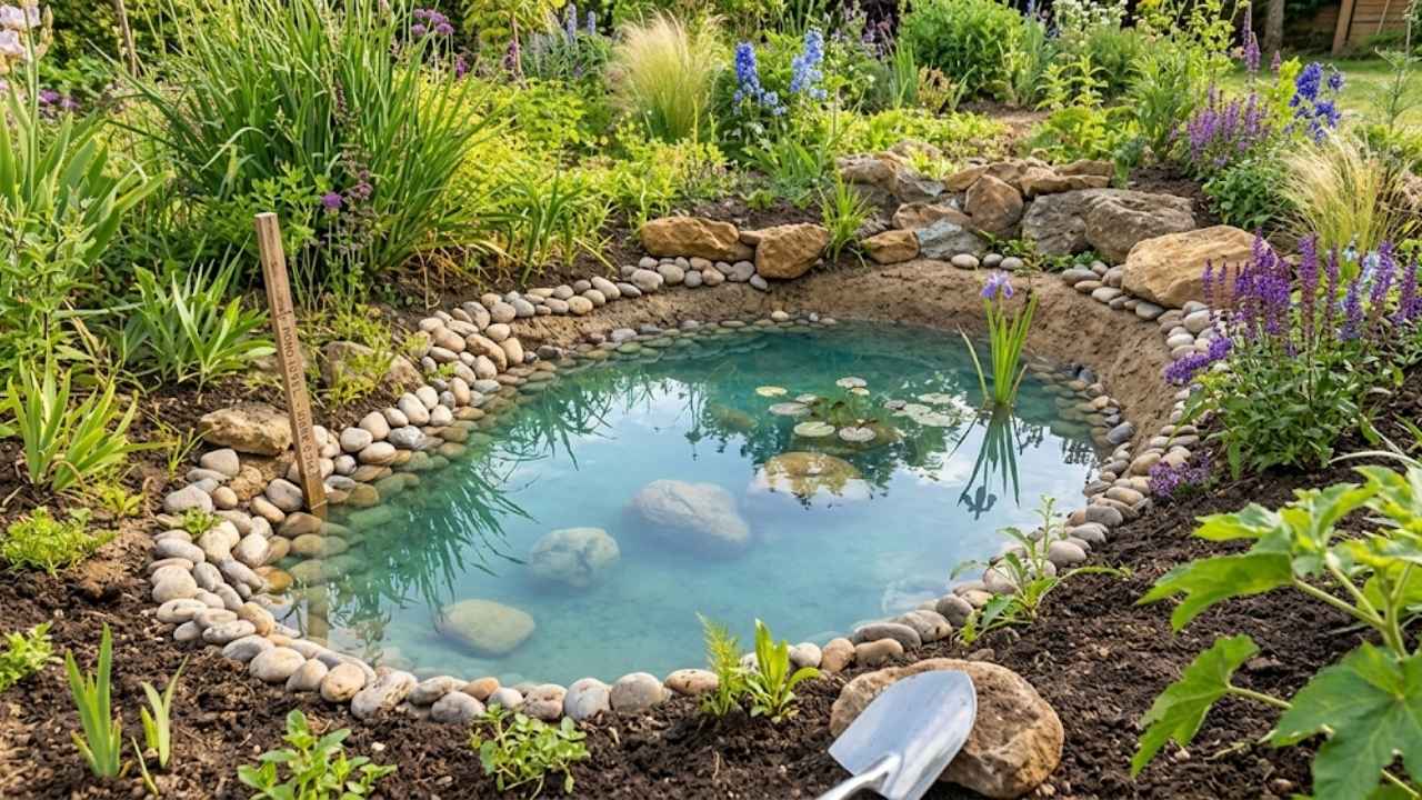 Une mare en glaise peut sembler simple à réaliser
