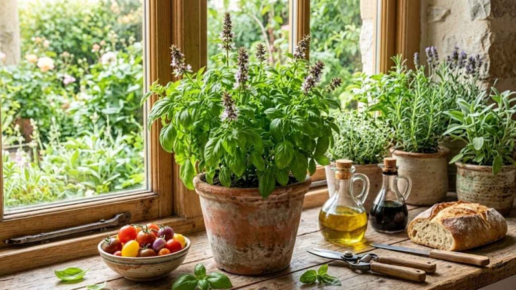 Fleurs de basilic en août : pourquoi les conserver et comment les utiliser